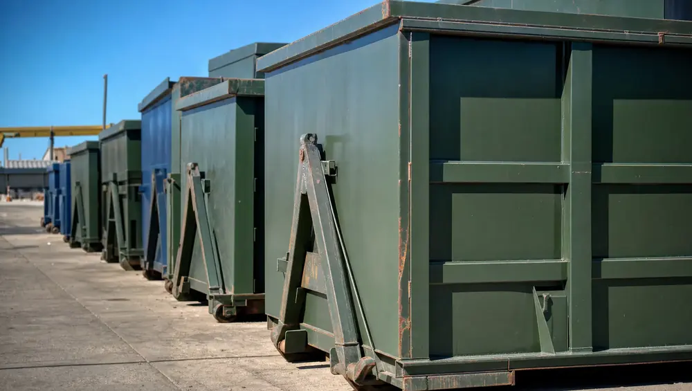 Solid Waste transfer station in Clearwater FL with roll-off containers and certified truck scales for accurate dumpster